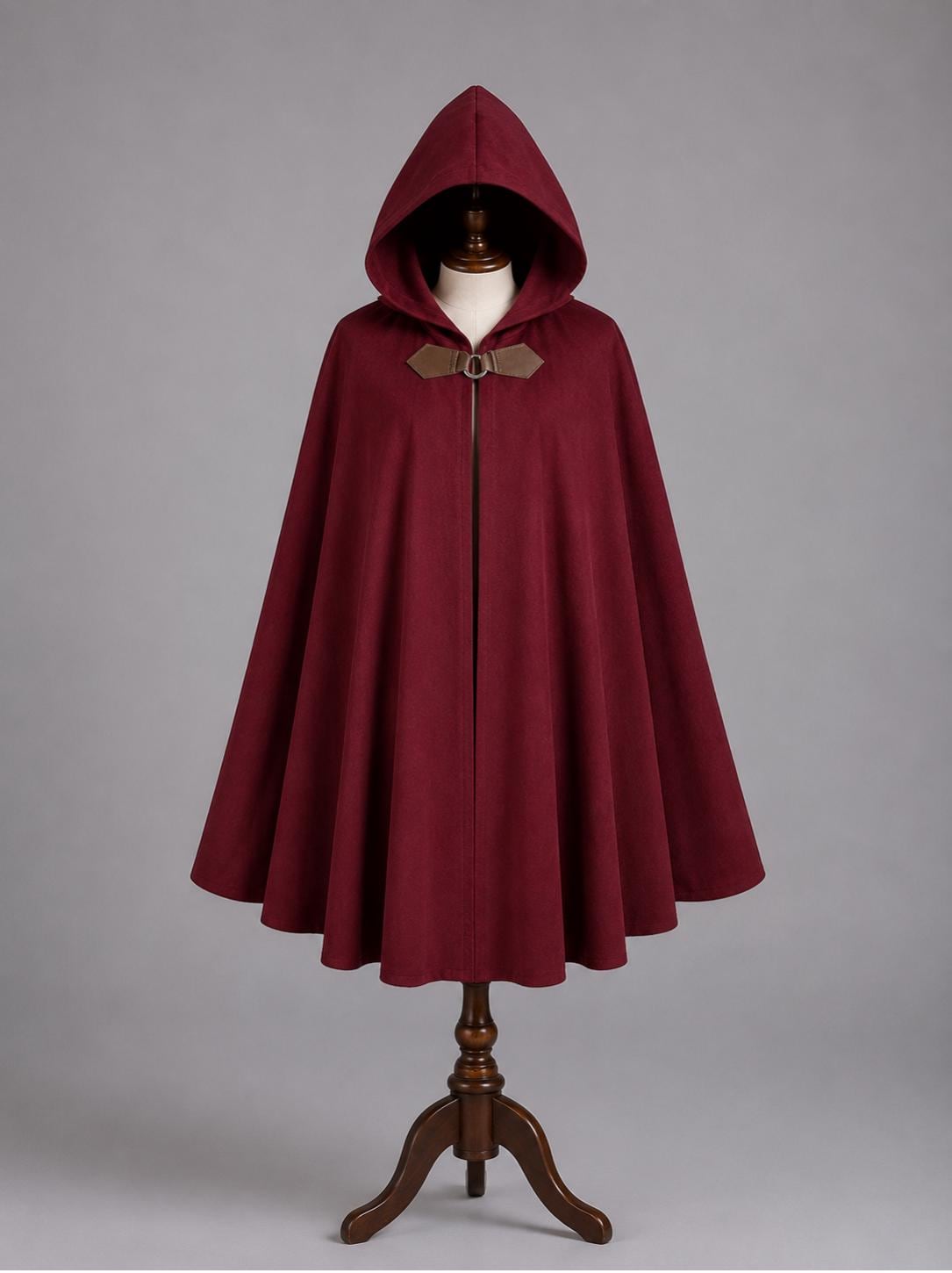 Hooded Medieval Cloak, Renaissance Cape, LARP Fantasy Cloak, Wizard Cosplay Cape, Elf Hooded Costume