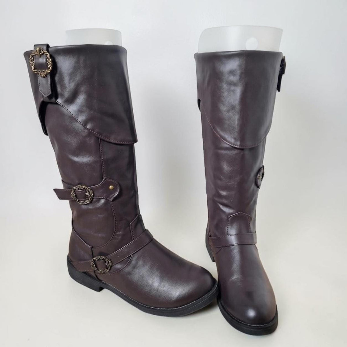 Ren Faire Boots, Medieval Pirate Boots, Renaissance Cosplay Boots, Viking LARP Shoes, Retro Jackboot Costume Footwear