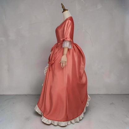 Rococo Ball Gown, Pastel Pink 18th Century Dress, French Court Princess Gown, Masquerade Dress, Historical Fantasy Costume