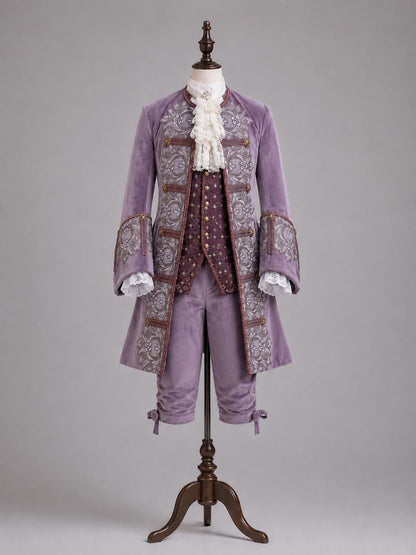 18th Century Gentleman Costume, Rococo Men Outfit, Victorian Baroque Nobleman Cosplay, Historical Suit Costume