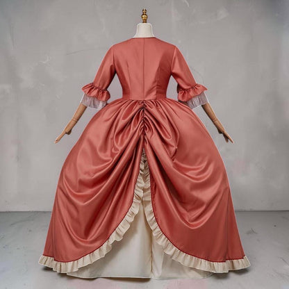 Rococo Ball Gown, Pastel Pink 18th Century Dress, French Court Princess Gown, Masquerade Dress, Historical Fantasy Costume