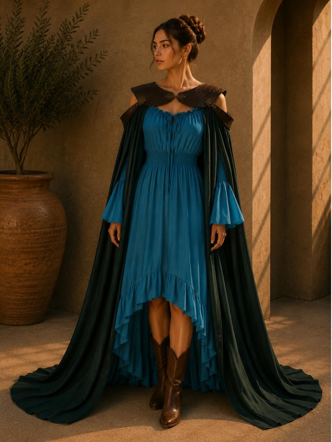 Arwen Fairy Dress, Elven Renaissance Costume, Medieval Regency Gown, Ren Faire Victorian Fantasy Princess Outfit