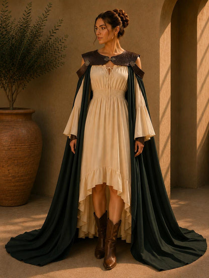 Arwen Fairy Dress, Elven Renaissance Costume, Medieval Regency Gown, Ren Faire Victorian Fantasy Princess Outfit