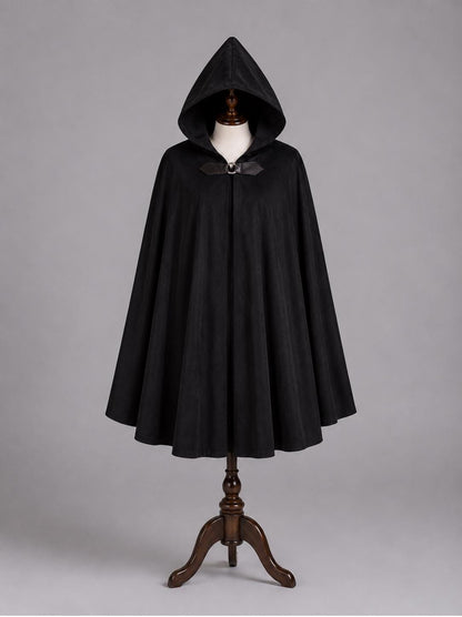 Hooded Medieval Cloak, Renaissance Cape, LARP Fantasy Cloak, Wizard Cosplay Cape, Elf Hooded Costume