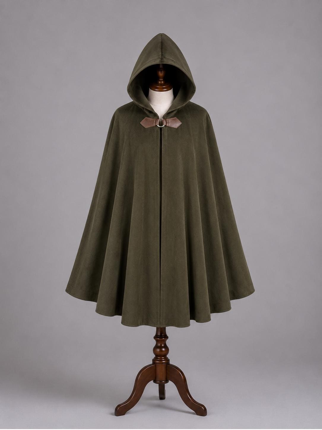 Hooded Medieval Cloak, Renaissance Cape, LARP Fantasy Cloak, Wizard Cosplay Cape, Elf Hooded Costume